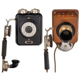 2 German Telephones by Siemens & Halske