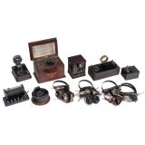 7 Detector Radios and 7 Headphones, 1920–30