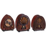 3 Philips Tube Radios, c. 1933
