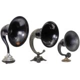 3 Horn-Type Radio Loudspeakers, c. 1925
