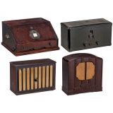 2 Telefunken Radio Receivers and 2 Loudspeakers, c. 1930