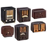 6 Radio Receivers in Bakelite Cases