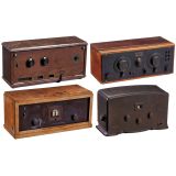 4 Rare German Tube Radios, c. 1930