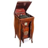 Acoustiphone Floor Gramophone with built-in Radio and Loudspeake