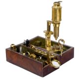 English Compound Monocular Chest Microscope by Nairne & Blunt, c