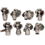 8 Acetylene Bicycle Lamps, c. 1910