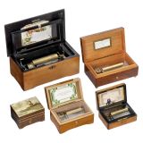 Five Small Musical Boxes