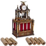 Rare Austrian Musical Flute Clock, c. 1830–40