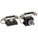 2 Ericsson Wincrantz Art-Deco Telephones, c. 1929