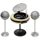 Weltron 2007 Stereo System with Two Grundig Spherical Loudspeake