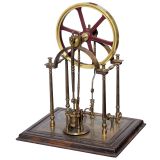 Working Model of a Single-Cylinder Overcrank Steam Engine, c. 19