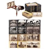 68 Stereo Cards (9 x 18 cm) and a Stereo Viewer, 1860 onwards
