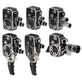 Lot of Bolex Double-8 Cameras, c. 1960
