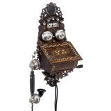 Norwegian Wall Telephone by Elektrisk Bureau, Kristiania, 1897