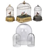 3 Singing Bird Automata, mid to late 20th Century