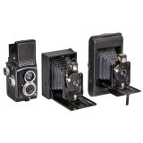 Ernemann Bob 00, Heag 00 und Rolleicord IIa