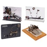 4 Demonstration Models of a Calculating Machine and 3 Typewriter