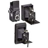 Ernemann Bob 00, Heag 00 und Rolleicord IIa