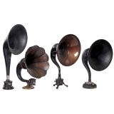 4 English Radio Horn Loudspeakers