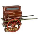 Spanish Miniature Barrel Piano on Handcart, c. 1960