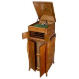 HMV Gramophone with Record Cabinet, c. 1915