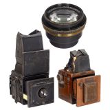 Dallmeyer Press 3.5/6 inch Lens, Tropical Ensign and Ica Reflex 