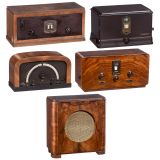 4 Tube Radios and a Loudspeaker