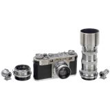 Nikon M Synchro Camera and 3 Lenses