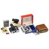 2 Tessina Cameras with Accessories, c. 1960