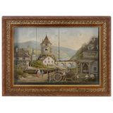 Picture Automaton of a River Landscape with Timepiece, c. 1900