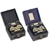 2 Tachotype Dutch Shorthand Typewriters, c. 1940