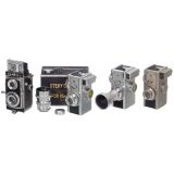4 Miniature Cameras with Accessories