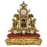 Rare Ormolu Singing Bird Automaton Clock by Blaise Bontems, c. 1