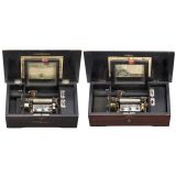 2 Cylinder Music Boxes by L'Epée, c. 1895