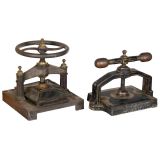 2 Cast-Iron Book Presses, c. 1880