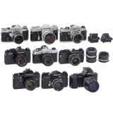 9 SLR Cameras from Japan, c. 1960–2000