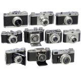 10 German Cameras from Small Manufacturers, 1938–55