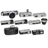 Amourette, 4 Edixa 16 Versions, Rollei 16 S and 3 other Cameras
