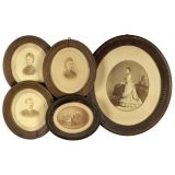 Oval Frames with Early Photographs, 1870 onwards