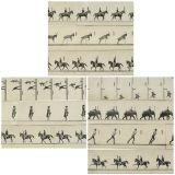 10 Rare Anschütz Strips, c. 1890