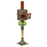 Large Polychrome Magic Lantern by Aubert, c. 1885