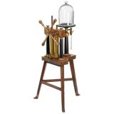 Large Vacuum Pump with Two Vertical Glass Barrels, c. 1910