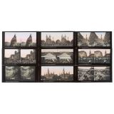 93 Colored Stereo Slides for Kaiserpanorama, c. 1890