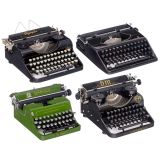 4 Small Mechanical Typewriters