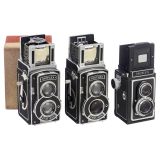 3 Ikoflex Cameras