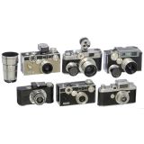 6 Argus Cameras with Accessories