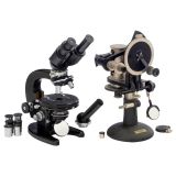 1 Microscope and 1 Refractometer