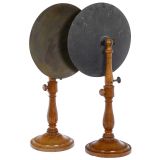 2 Concave Mirrors for Experiments with Radiant Heat, c. 1910
