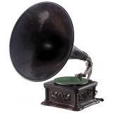 HMV Cockleshell Monarch Horn Gramophone with Wood Horn, c. 190