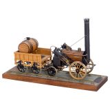 Live-Steam Locomotive Model of Stephenson's Rocket by Maxwell He